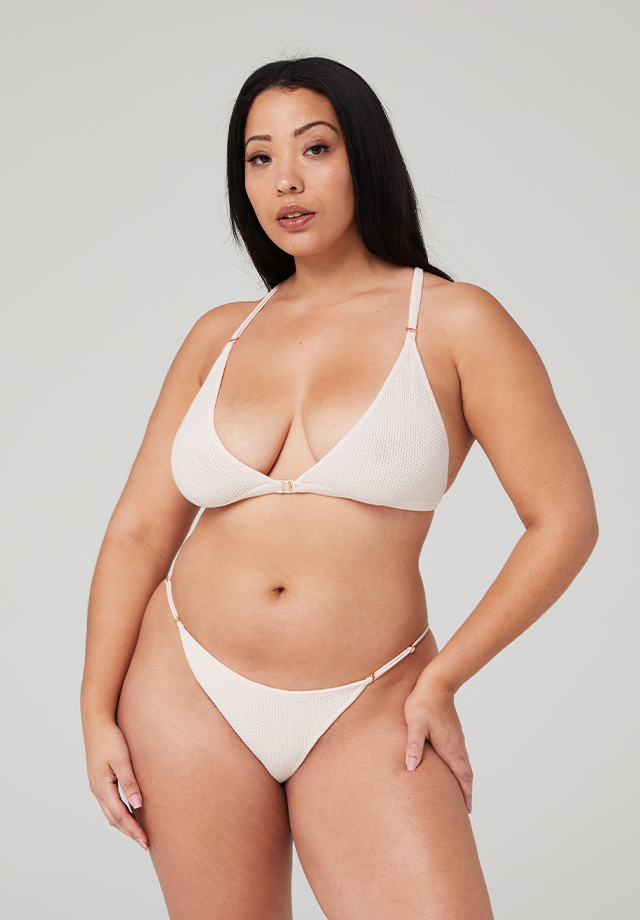 Merino Bikini Bottom - Pearl