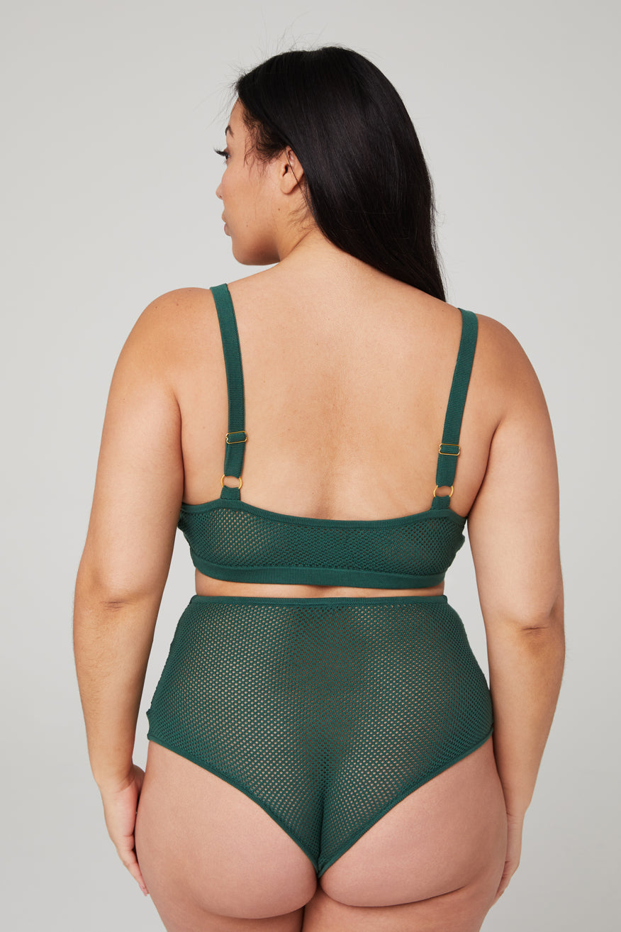 Merino All Mesh Cheeky - Forest