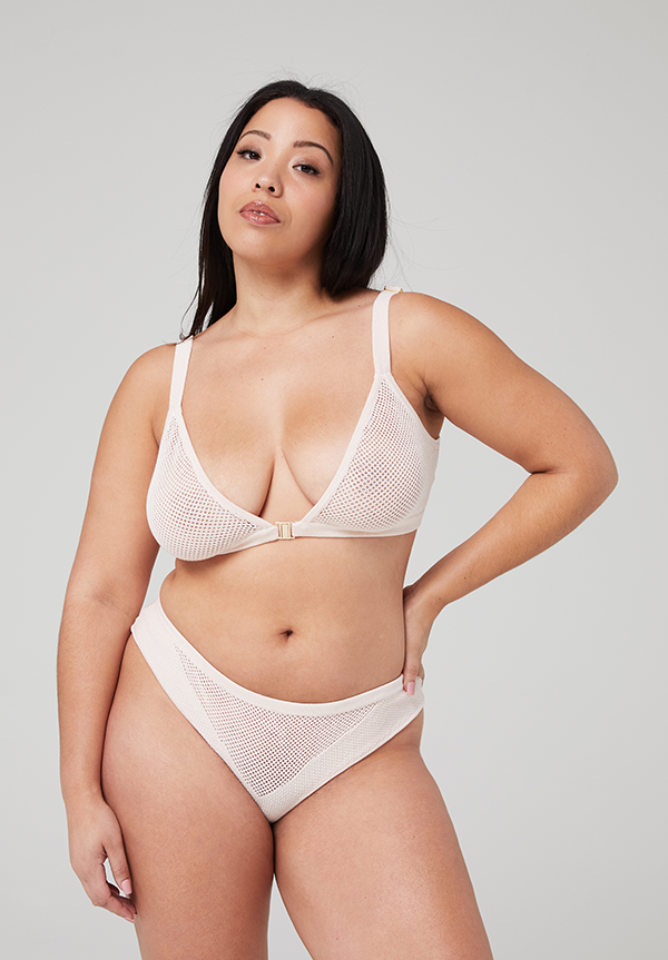 Merino Mesh Bra 2.0 - Pearl