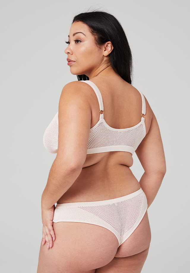 Merino Mesh Bra 2.0 - Pearl