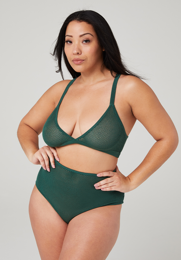 Merino All Mesh Cheeky - Forest