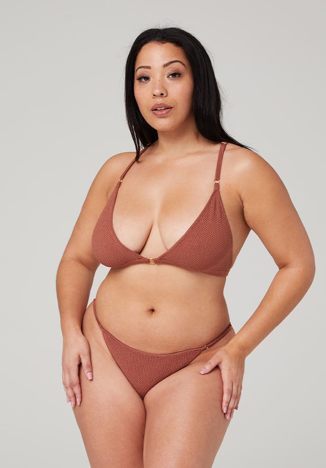 Merino Bikini Bottom - Cinnamon