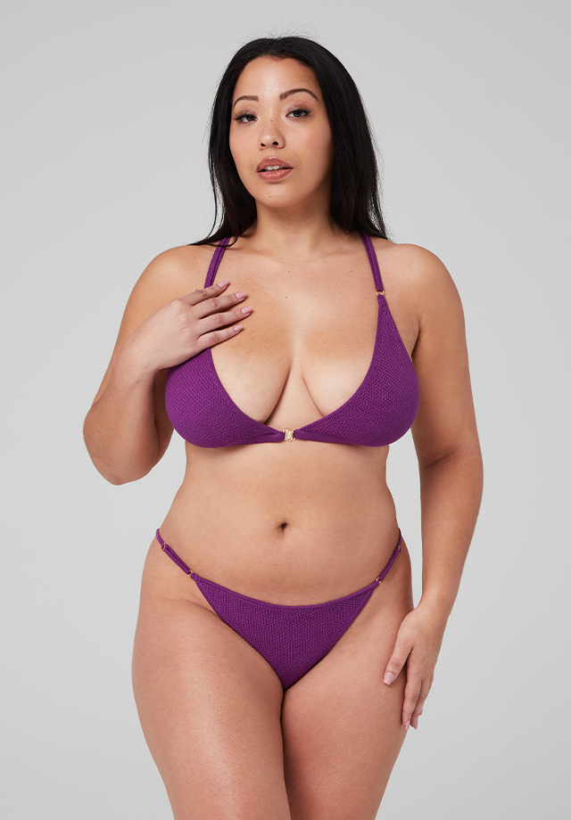 Merino Racerback Bralette - Wild Lilac