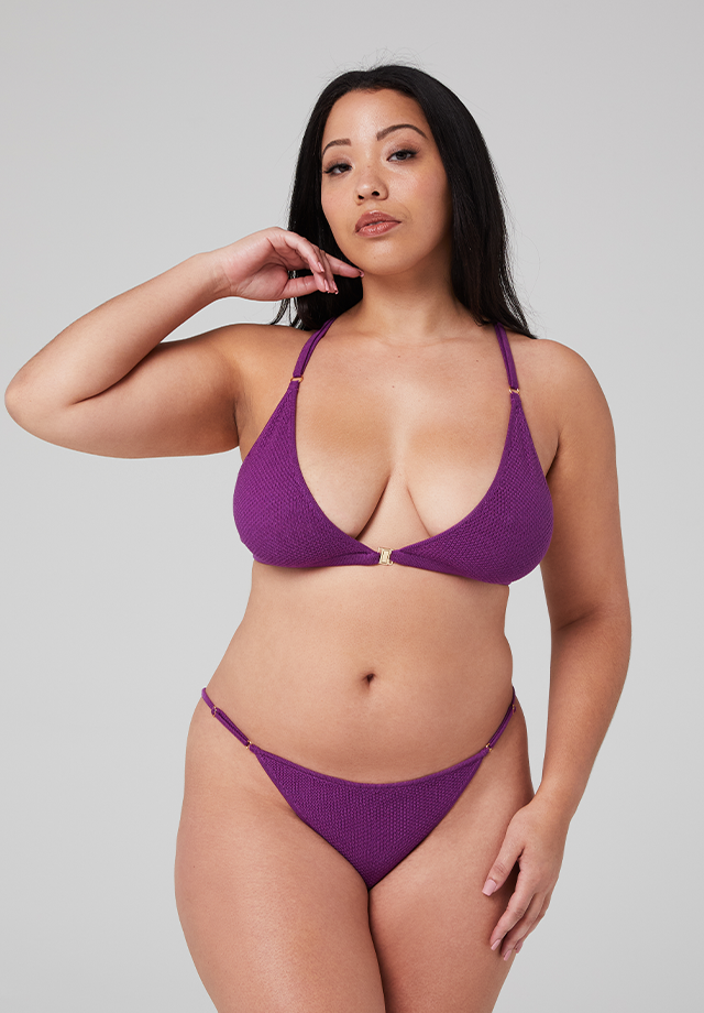 Merino Bikini Bottom - Wild Lilac