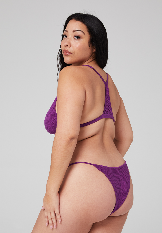 Merino Bikini Bottom - Wild Lilac