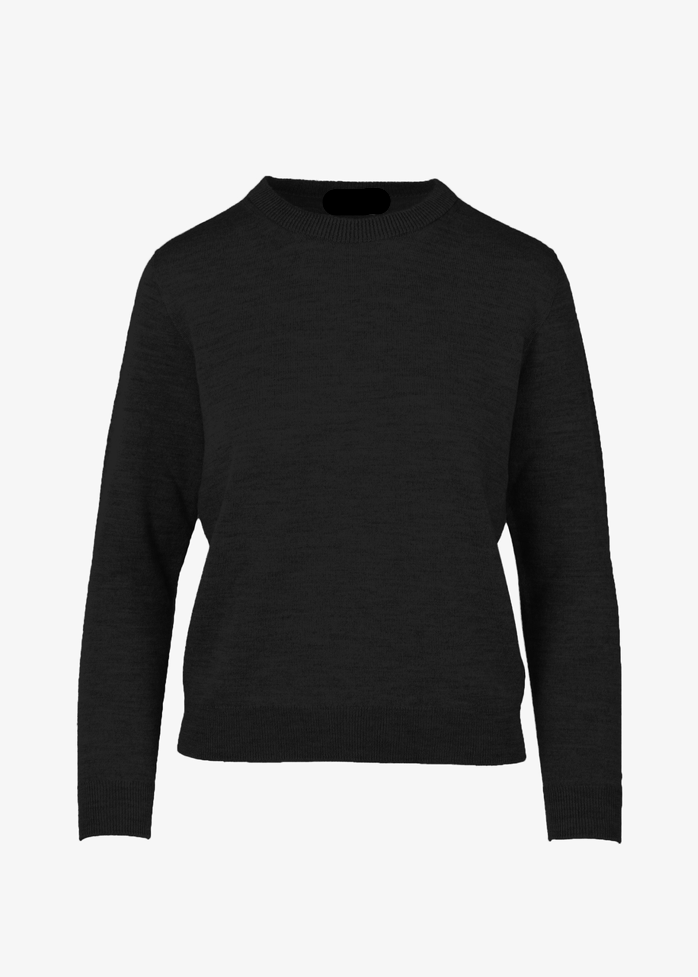 Black sweater on a white background