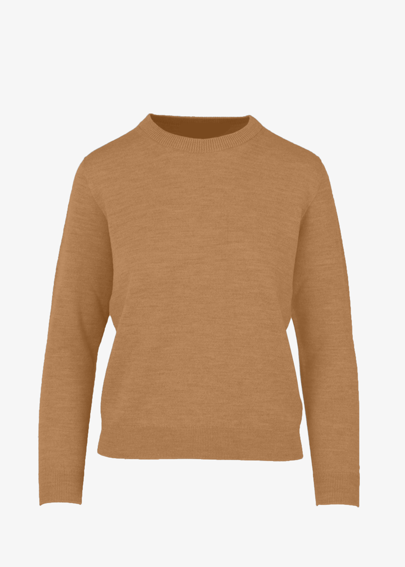 Brown sweater on a white background