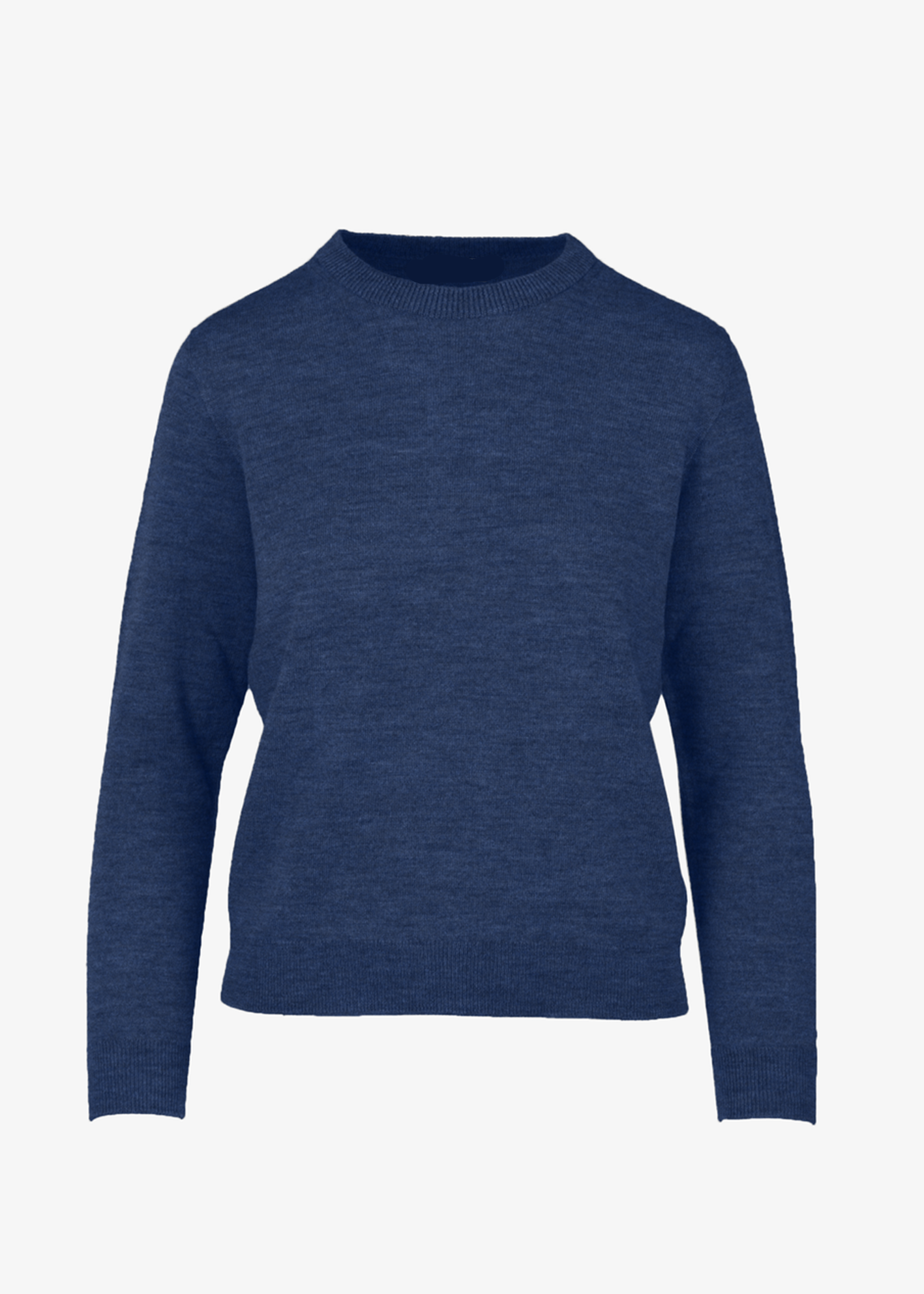 Blue sweater on a white background