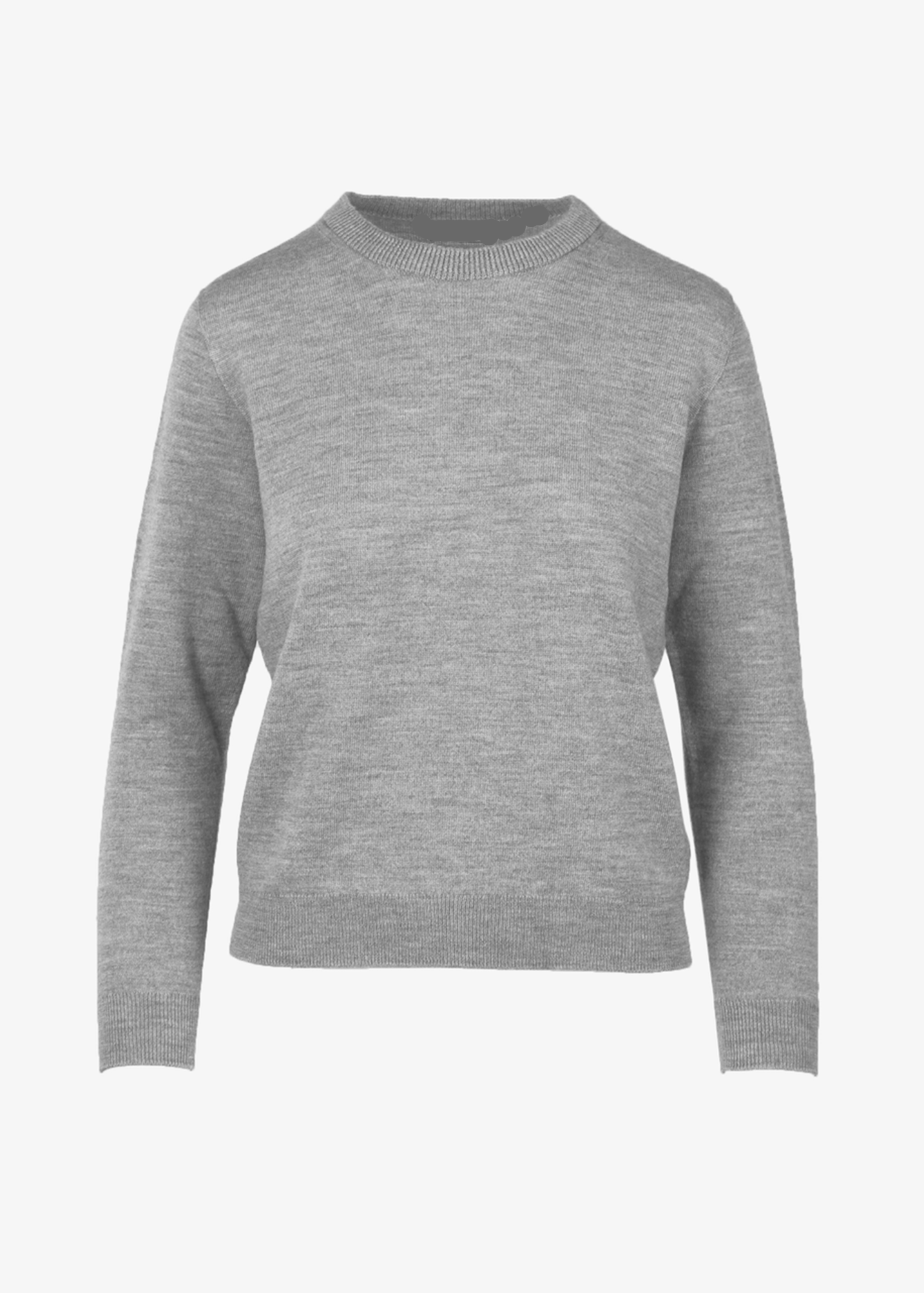Gray sweater on a white background