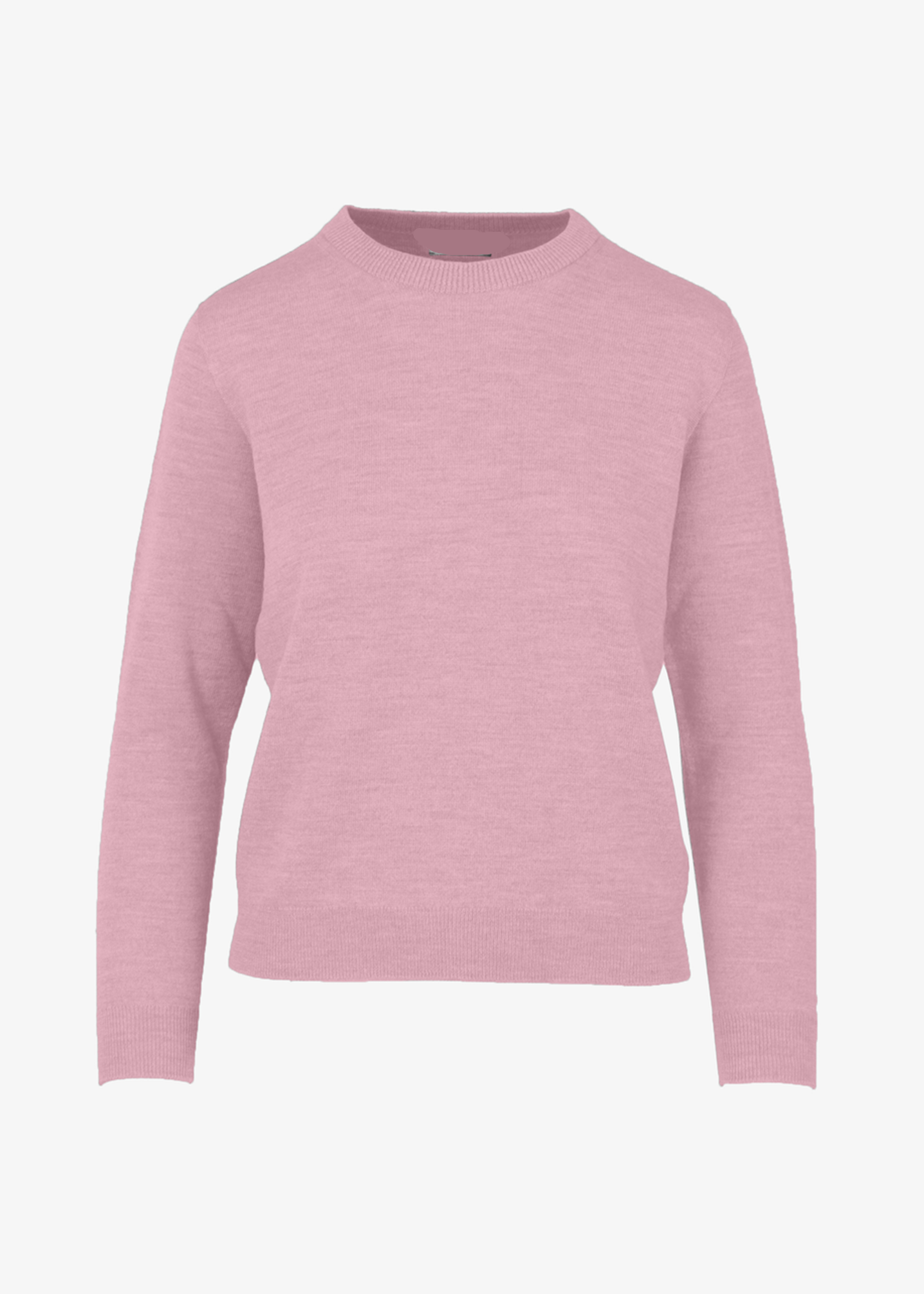 Pink sweater on a white background